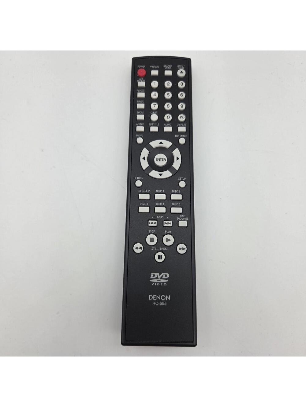 OEM Denon RC-555 DVD Remote Control for 9H26000314, RT9H26000314, RC555, DVM1805